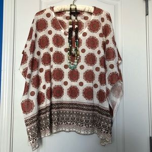 Signature Studio Boho Butterfly Sleeve Top